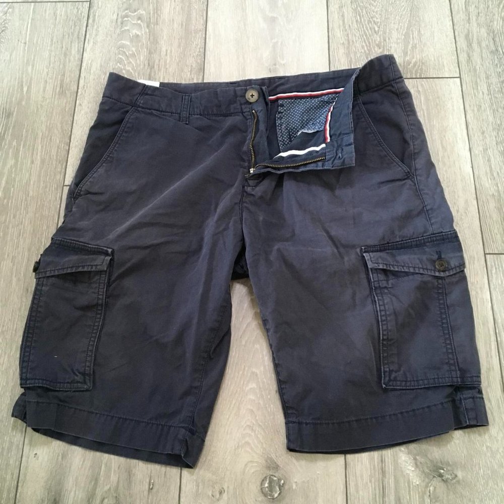 Tommy Hilfiger Mens Blue and Navy Shorts